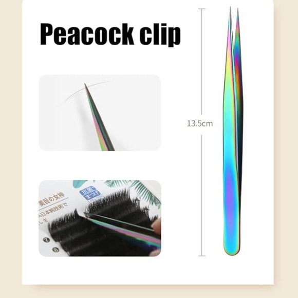 Lash Tweezers Set, 3Pcs Stainless Steel Lash Extension Tweezers 3 Styles Straigh - Picture 5 of 8